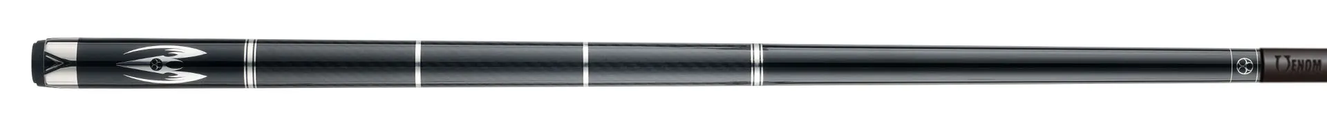 Poison Maelith Pool Cue with Carbon Fiber Shaft - Black/Black
