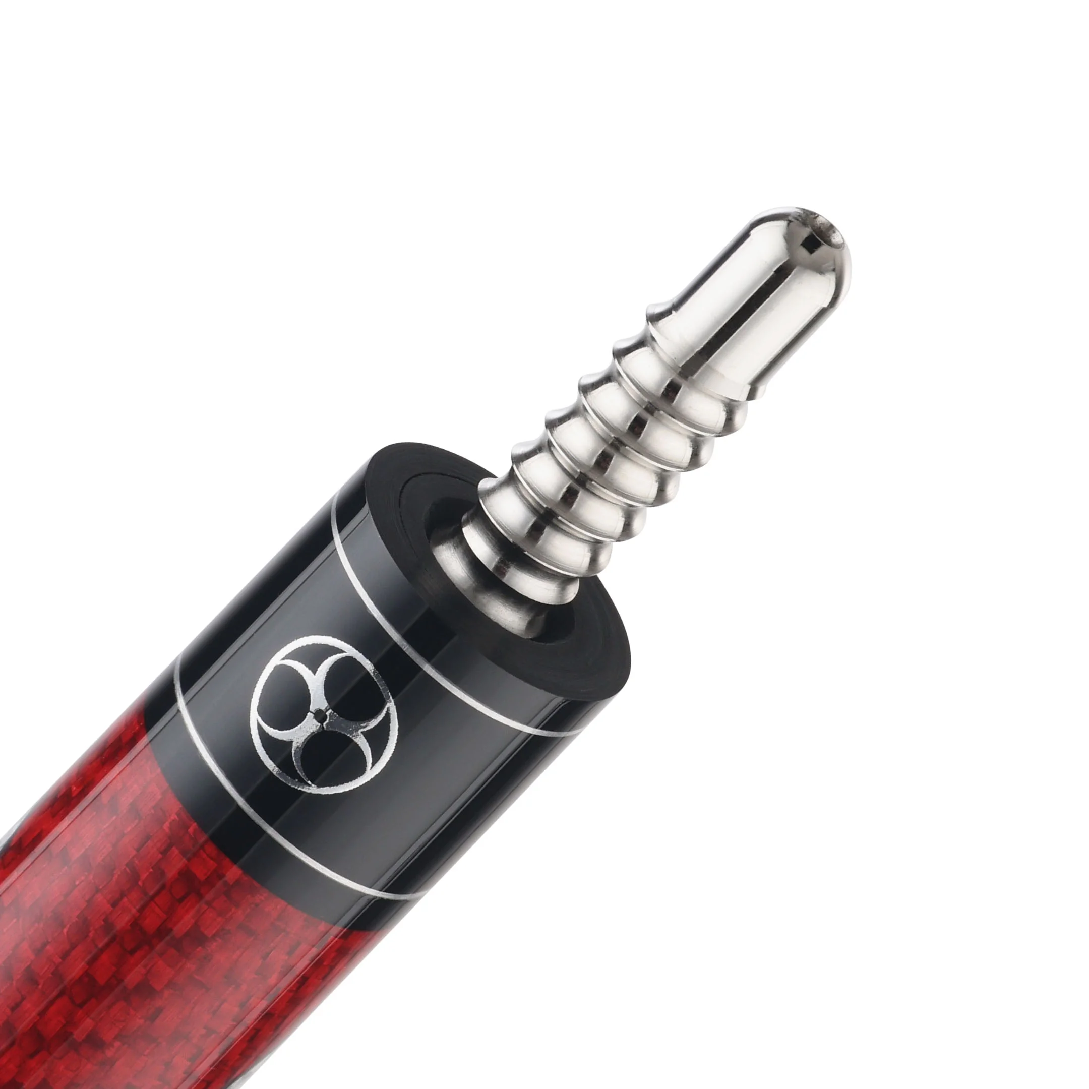 Poison Maelith Pool Cue with Carbon Fiber Shaft - Grey/Red - Image 5