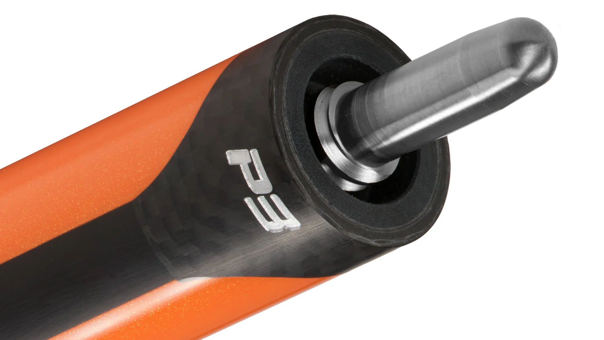 Predator P3 Flare Orange Pool Cue - Leather Luxe Wrap - Image 4