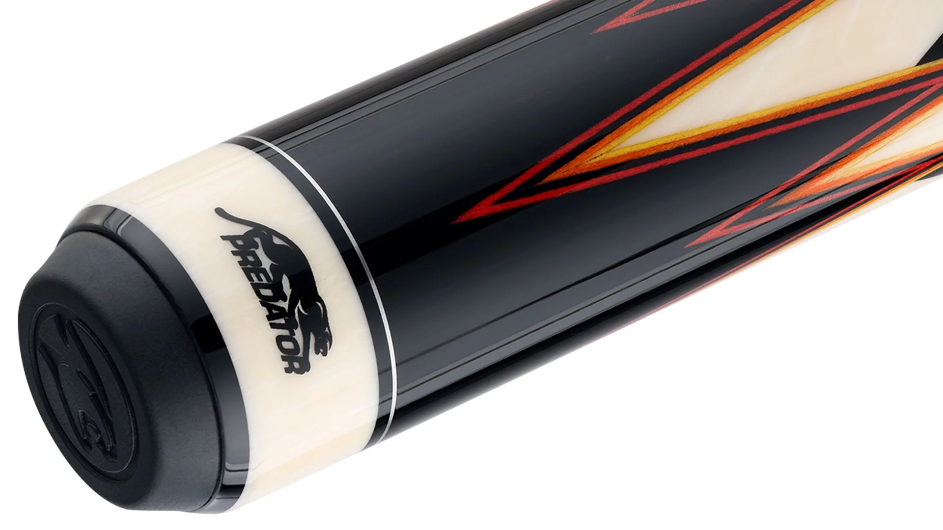 Predator LE True Splice 16 Pool Cue - Ebony with Red/Orange Points - Leather Wrap - Image 4