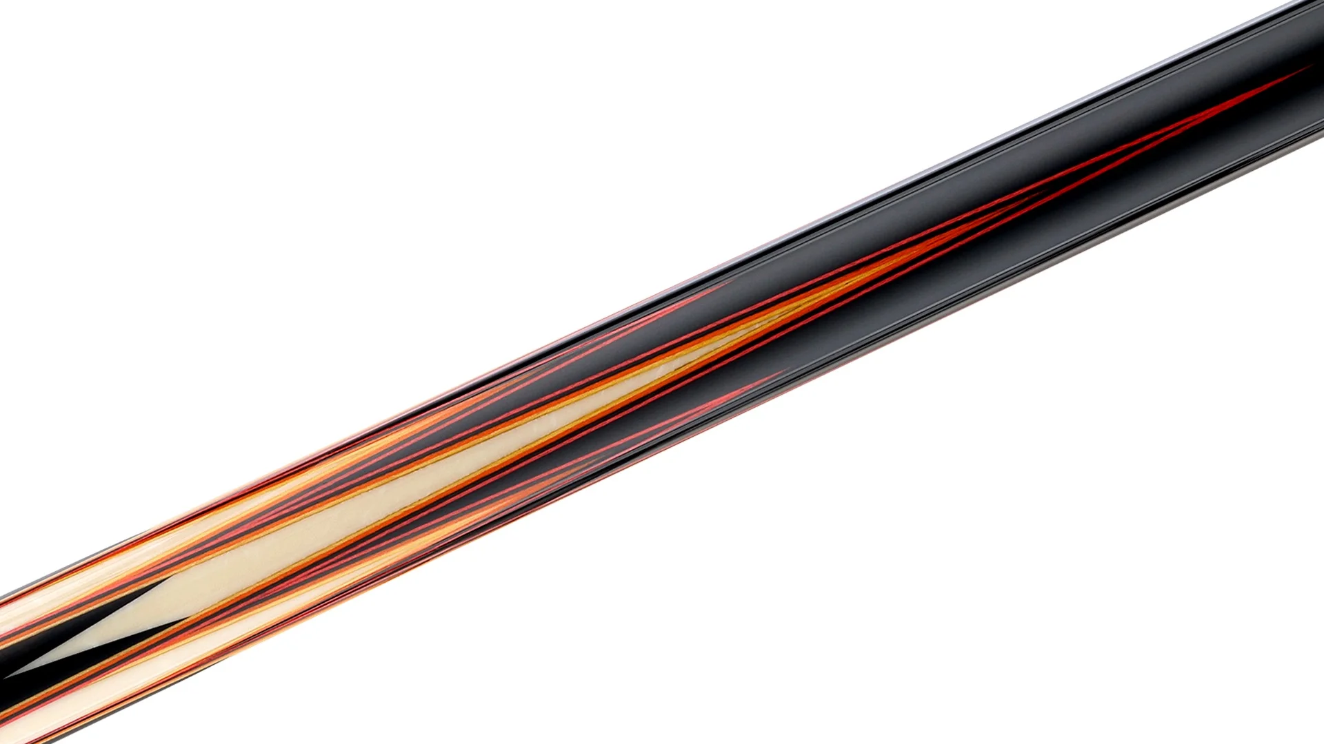 Predator LE True Splice 16 Pool Cue - Ebony with Red/Orange Points - Leather Wrap - Image 3