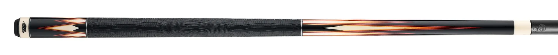 Predator LE True Splice 16 Pool Cue - Ebony with Red/Orange Points - Leather Wrap - Image 6