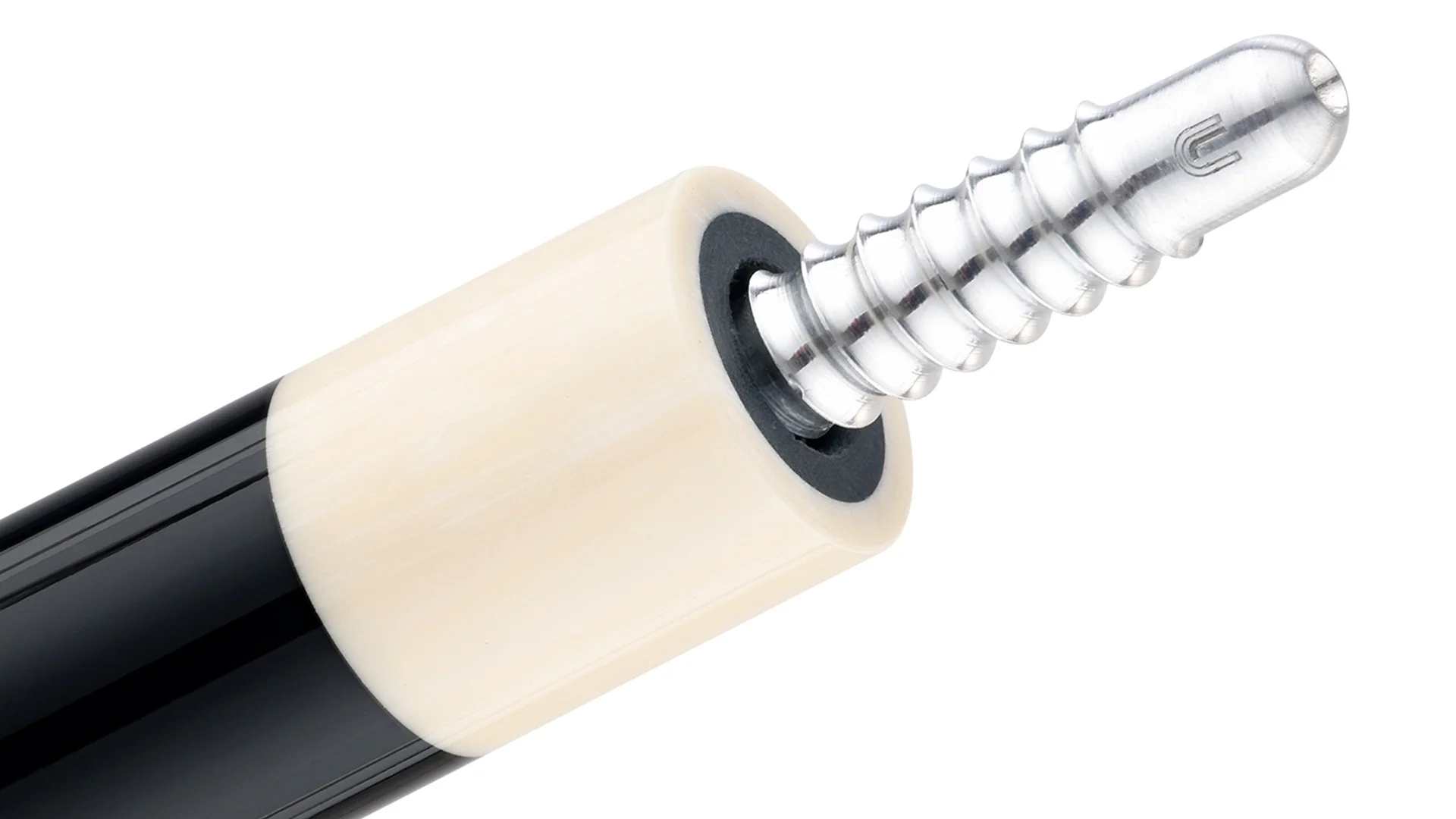 Predator LE True Splice 16 Pool Cue - Ebony with Red/Orange Points - Leather Wrap - Image 5